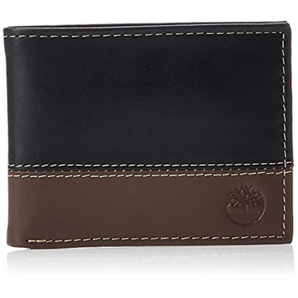 Men's Leather Passcase Bifold Wallet Hybrid